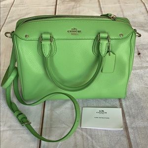 NWOT Coach Shoulder/Crossbody Purse Lime Green